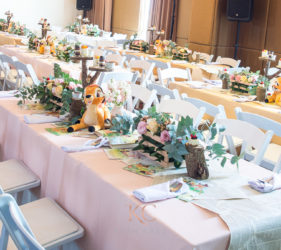 Bambi themed table centerpieces