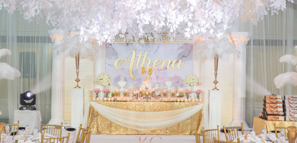 Athena S Grecian Theme Baptismal Khim Cruz Wedding And Event