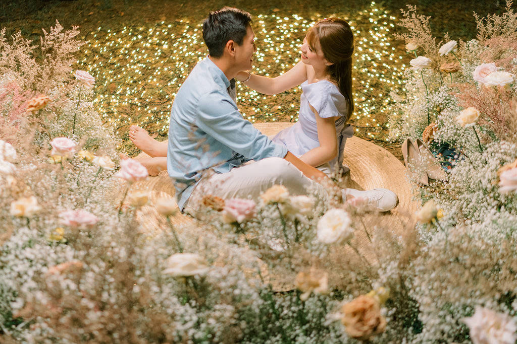 dreamy pre-wedding photoshoot setup for EJ and Jaira styled by Khim Cruz