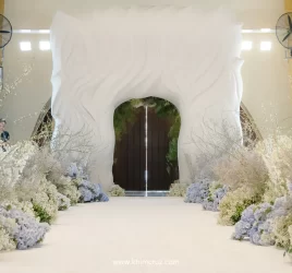 perfect blend of serenity and elegance wedding ceremony entrance arch